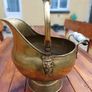 Large Brass Vintage Coal Scuttle Image 2