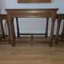 Oak Nest of 3 tables Image 2