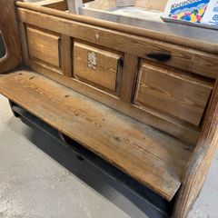 Large solid wood church pew bench 350 Euro