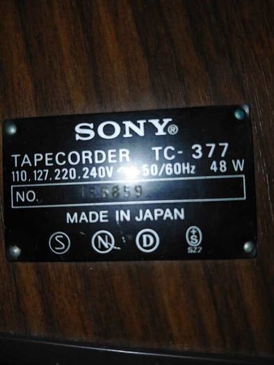 Sony classic 70s TC377 reel to reel recorder