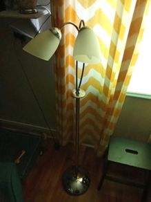 silver standing light