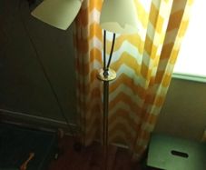 silver standing light