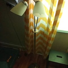 silver standing light