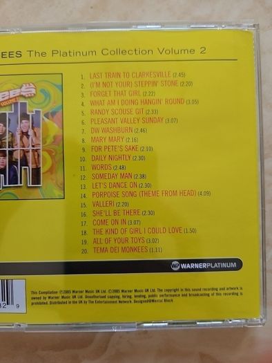 The Monkees CD - The Platinum Collection