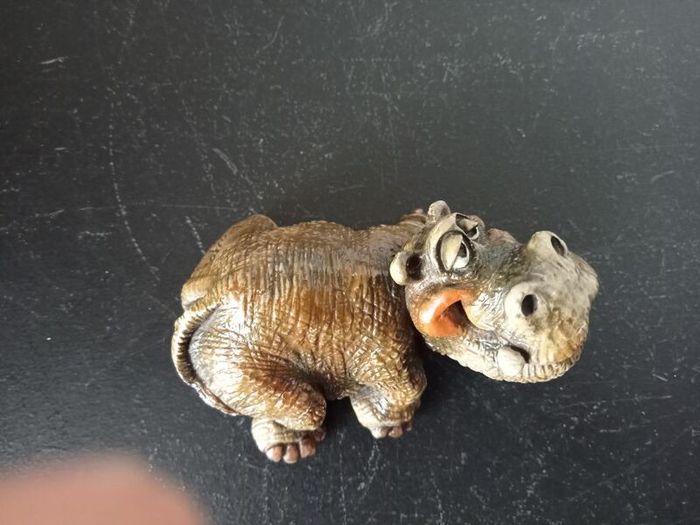 John Raya Beasties of the Kingdom Hippo Figurine, Vintage 1986