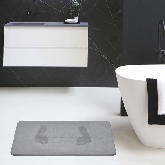 Lifestyle Stone Bath Mat Drytomita, Diatomaceous Earth Absorbent Bathroom Mat Quick Dry, Shower Bath Mat