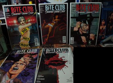 Bite Club: Vampire Crime Unit ! Complete Series ! Issues 1-5 ! 2006 ! by DC Comics !