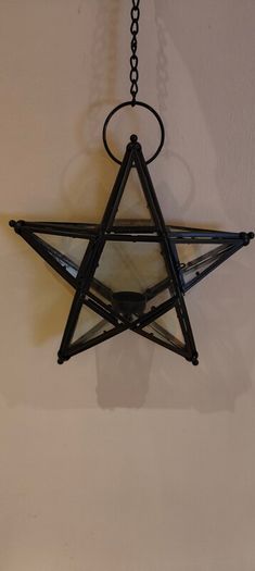 Glass Star Candle Holder