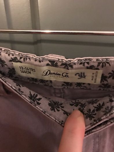 Pennys boys pale lavender shorts aged 13-14 years