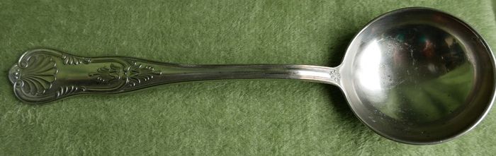 Vintage big Spoon, Hallmarked ARG.800.X   length-13"