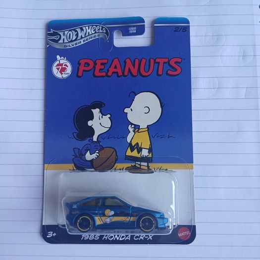 Hot Wheels 1985 Honda CR-X 75 years Peanuts