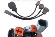 NEW For Volvo Penta Vodia Industrial Marine engine Vocom Diagnostic Cable Connection 6+8 Vodia5 6 Pin 8 Pin OBDII Cable Adapters