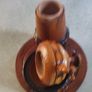 storage water well souvenirs of carved wood marked templo tibidabo from Spain Image 6