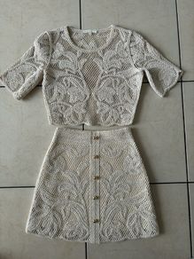 Maje knit Top & Skirt