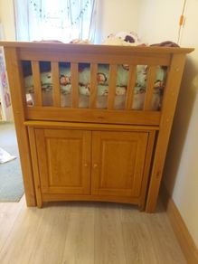 Kids bed, mid sleeper.Julian Bowen Barcelona Pine Mid Sleeper with Right Hand Ladder