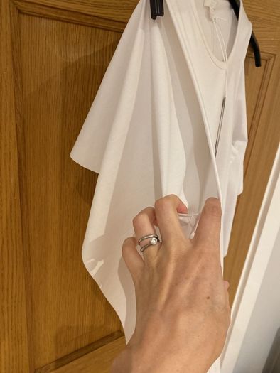 White cos top with cape