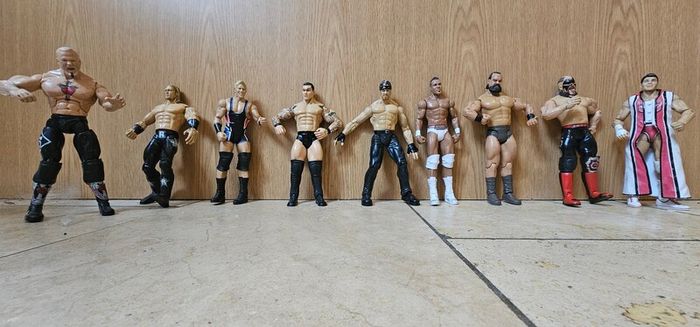 WWE 54 action figures, The 4 wrestlers in the last photo are sold