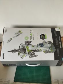 Like new Big Space Exploring Rocket Launch Playset  with Smoke Effects