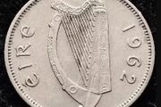 [#347] - Ireland 1962 | Irish 6p | Six Pence | Wolfhound | KM.13a