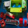 A Collection of Fire Engines & A Bin lorry with bins. Image 3