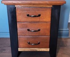 White Oak bedside locker