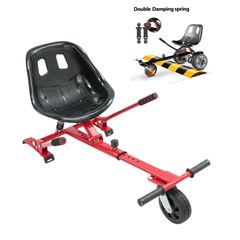 Off-Road Kart with Suspension  Black  Red