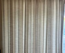 Laura Ashley Awning Strip Curtains Dove Grey 90x90 inches