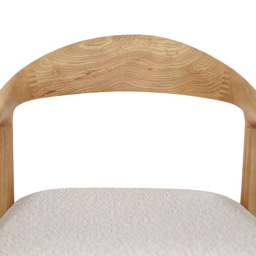 Mokki Ash Dining Chair  Beige Japandi Comfort