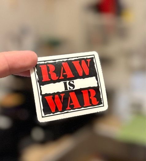 WWF Raw Is War Glossy Stickers 2-Pack