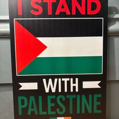 Palestine Tin Metal Sign