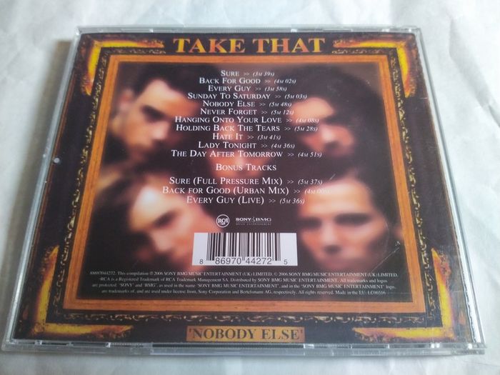Take That - Nobody Else Cd