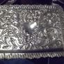 a lovely antique silver plated tray Image 3