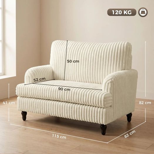 Single Sofa Armchair Cream
