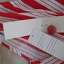 Wedding/Red/White Stripe Designer Evening Dress BNWT. Image 4