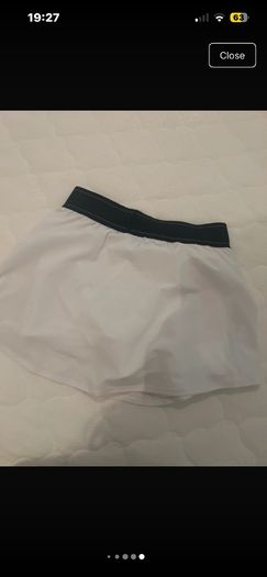 white skirt