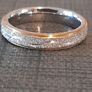Rose Gold and silver plated meteorite ring size 7 Image 2