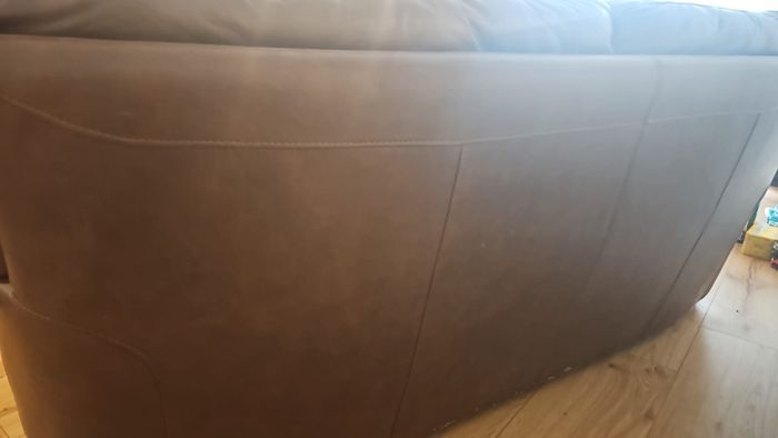 Brown Leather Sofa Set of 3x