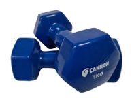 main image for ad Set of two vinyl weights 1Kg. Gym dumbbell Set for men and women fitness and muscle training.