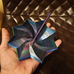 3D Printed Magic Passthrough Pyramid Ultimate Fidget Desk Toy title