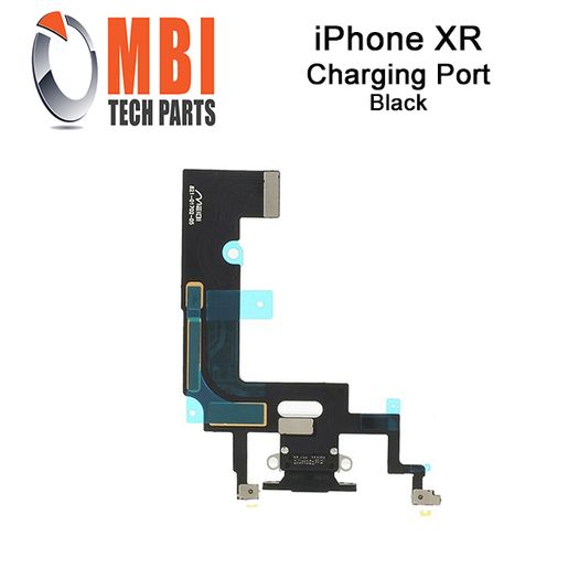 iPhone XR 6.1 Replacement Charging Port Dock Connector Flex Cable Mic Black