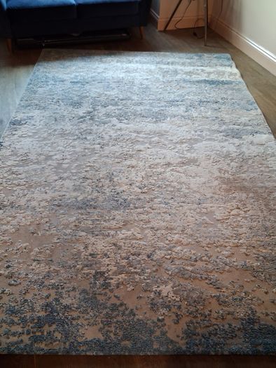 Large rug - blue, grey, cream