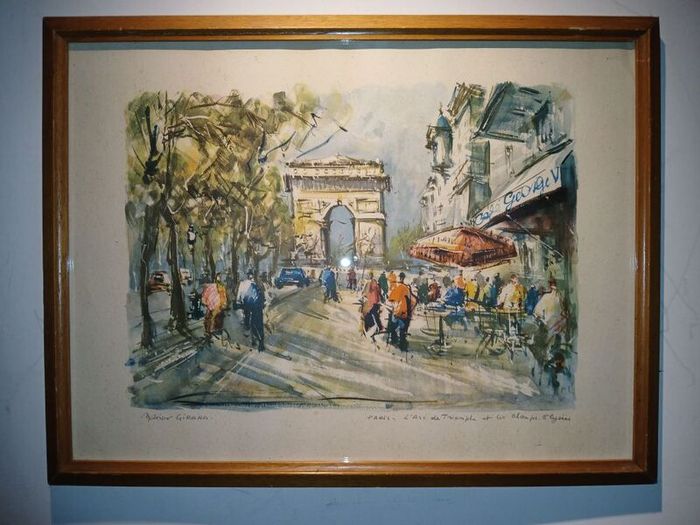 picture famous Parisian landmarks from the 1950s