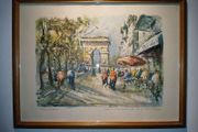 picture famous Parisian landmarks from the 1950s