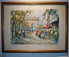 picture famous Parisian landmarks from the 1950s