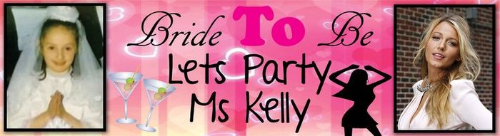 Personalised Hen Party Banner Poster with photos