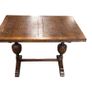 Antique oak  finished extendable table Image 4