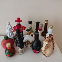 14 Vintage Miniature Liqueur Bottles