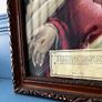 Antique Sacred Heart of Jesus Chromolithograph Framed c.1930s Image 7