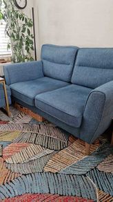 Sofa and 2 chairs and 2 stools