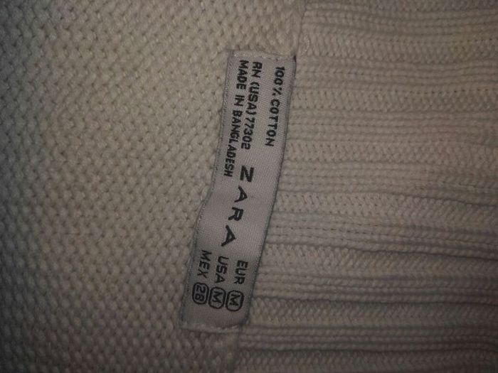 Zara Ladies White Cardigan